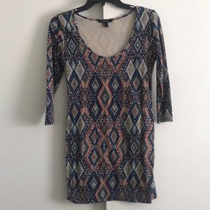 Multi Colored Body-con Dress